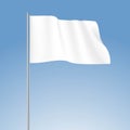 Vector White Blank Flag