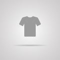 Vector White Blank Tshirt Icon Symbol