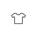 Vector White Blank Tshirt Icon Symbol . Lorem Ipsum Illustration design Royalty Free Stock Photo