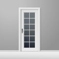 Vector White Closed Door with Frame