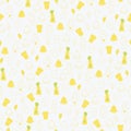 Vector white cute and fun yellow chef tools seamless pattern background