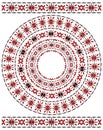 Vector white doily. Royalty Free Stock Photo