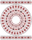 Vector white doily.