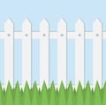 Vector white fence Royalty Free Stock Photo