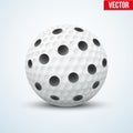 Vector White Floorball ball