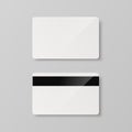 Vector White Gift Card, Certificate, Guest Room, Plastic Hotel Apartment Keycard, ID Card, Sale, Credit Card Design