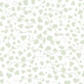 Vector white and green vine Champagne and wine collection seamless pattern background.