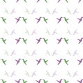 Vector White hummingbird Origami birds background pattern Royalty Free Stock Photo