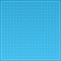 Vector white lines on a blue background. Architectural technical grid of strokes for the plan. Blueprint paper graphic wide Royalty Free Stock Photo