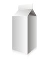 Vector white milk box Royalty Free Stock Photo
