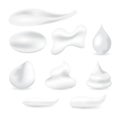 Vector White moisturizer collagen Foam Cream Mousse Soap Lotion