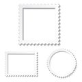 vector white photo frames