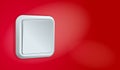 Vector white room switch on the red wall Royalty Free Stock Photo