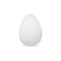 Vector white single realistic animal egg. Chicken egg isolated with soft shadows on white background. Template for Easter holiday Royalty Free Stock Photo