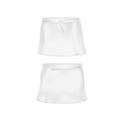 Vector White Skirt Isolated on Background