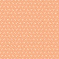 Vector orange triangle dots seamless pattern background Royalty Free Stock Photo