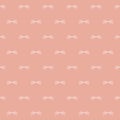 Vector white wings, bows pink seamless pattern