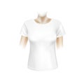 Vector White Women T-shirt Royalty Free Stock Photo