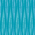 Vector wicker weave effect seamless interlace pattern background. Wide painterly ribbon plait lattice monochrome aqua