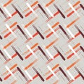 Vector wicker weave effect seamless pattern background. Painterly brush stroke effect criss cross backdrop. Repeat woven
