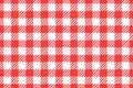 Vector Wide Seamless pattern. Cell background red color fashion cloth cage. Abstract checkered backdrop on white.