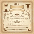 Vector Wild West Ornaments