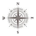 Vector wind rose compass Royalty Free Stock Photo