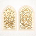 Vector windows in arabic style