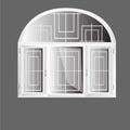 Vector windows arch plastic