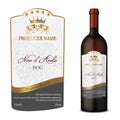 A Modern Vector wine label Royalty Free Stock Photo