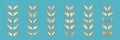 Vector Wing Icon Set. Vintage Angel Wings Silhouette, Icons, Logo Design Template, Clipart Collection. Cupid, Bird Wings Royalty Free Stock Photo