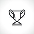 Vector winner trophy cup icon Royalty Free Stock Photo