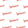 Vector winners pattern for textile and design