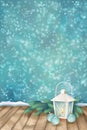 Vector Winter Christmas Scene Background Royalty Free Stock Photo