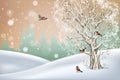 Vector Winter Landscape