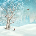 Vector Winter Landscape