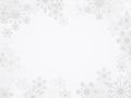 Vector Winter Snowflake Background Royalty Free Stock Photo