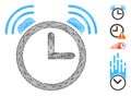 Hatched Alarm Clock Vector Mesh