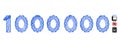 Network 1000000 Digits Text Vector Mesh Royalty Free Stock Photo