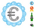 Linear Euro Quality Stamp Vector Mesh