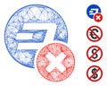 Net Wrong Dashcoin Vector Mesh Royalty Free Stock Photo