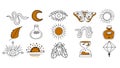 Magic symbols set Royalty Free Stock Photo