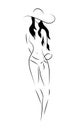 Vector of a Woman in swimsuit