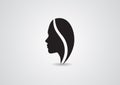 Vector women silhouette beauty female lady icon