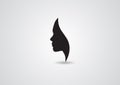 Vector women silhouette beauty female logo lady icon