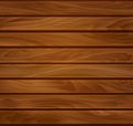 Vector wood background of brown wooden planks