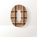 Vector wood shelf font design Royalty Free Stock Photo