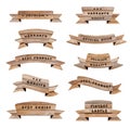 Vector wood signs Royalty Free Stock Photo