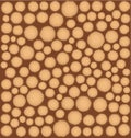 Vector wood texture of wavy ring pattern from a slice of tree.