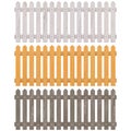 Vector Wooden Picket Fence